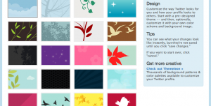TwitterDesignSettingsscreengrab