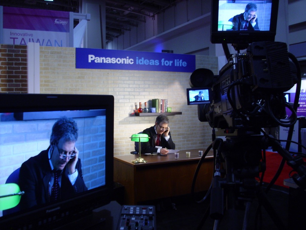 Panasonic Booth Sample Set at Government Video Expo 2010
