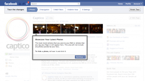 Captico Facebook New Pages Tour Step 1
