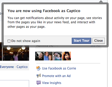 Use Facebook as Captico