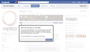 Captico Facebook New Pages Tour Step 3