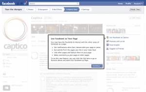 Captico Facebook New Pages Tour Step 4