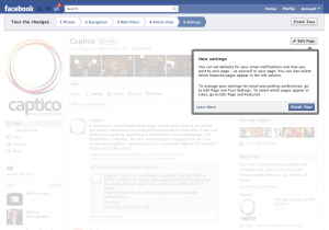 Captico Facebook New Pages Tour Step 5