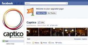 Captico New Facebook Pages Layout
