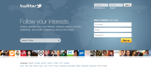 Twitter Home Page